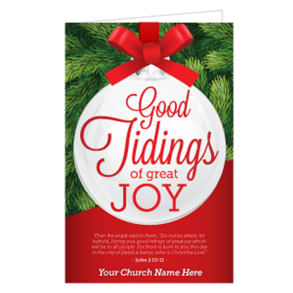 Customizable Christmas Bulletins - Good Tidings