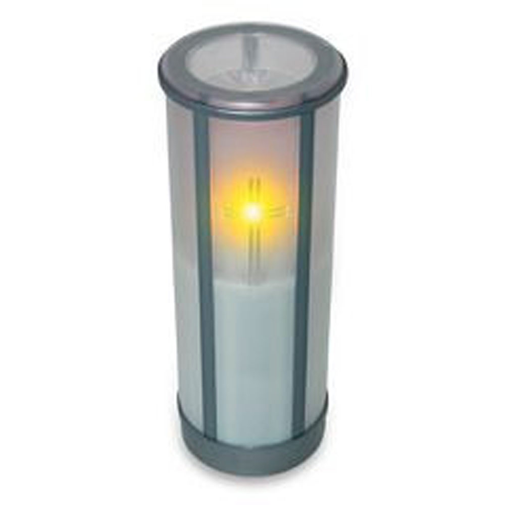 Sentinel Legacy Memorial Candle (White w/ Cross)