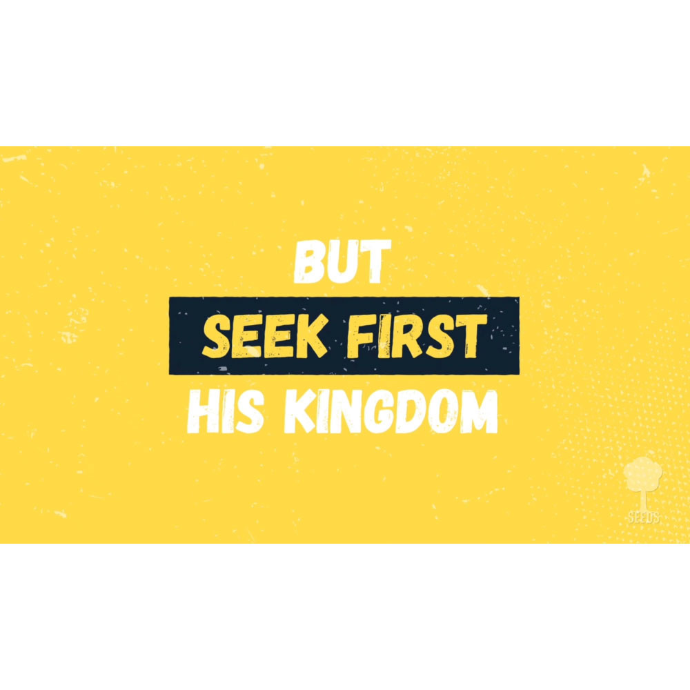 Seek First - Matthew 6:31-34 - Scripture Song Video - Seeds Family Worship