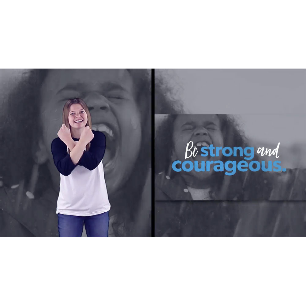 Be Strong & Courageous - Joshua 1:9 - Hand Motions - Scripture Song Video - Seeds Family Worship