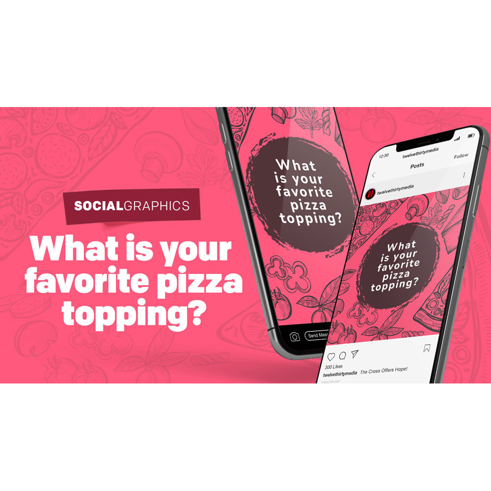Pizza Social Graphics - Social Pack - Church Media
