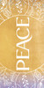 Church Banner - Christmas - Gold Leaf Advent - Peace