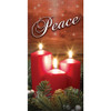 Church Banner - Christmas - Red Candle Advent - Peace
