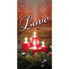 Church Banner - Christmas - Red Candle Advent - Love