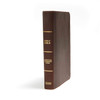 CSB Ultrathin Reference Bible, Brown Genuine Leather, Indexed