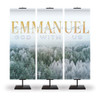 Church Banner - Emmanuel Forest Christmas - Emmanuel Triptych