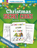 Christmas Secret Codes - Coloring Activity Book - Digital Download