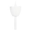 Candlelight Service Set - 4.25" Candles & White Plastic Shields (Set of 100)