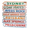 Australia Directional Sign Cutouts (Pkg. of 4) - Group VBS 2024