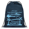 Easy Custom VBS Drawstring Bag - Personalize in Real Time - Hometown Nazareth VBS - DNAZ021