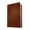 NLT Large Print Thinline Reference Bible, Filament Enabled Edition (Brown, Genuine Leather)
