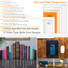 KJV Large-Print Bible - Imitation Leather, Dark Brown