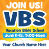 Customizable VBS Yard Signs - Theme Neutral - 24x24 Printed Size - Pkg of 10