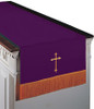 Communion Table Runner Hunter/Purple w/ Cross