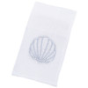 Linen Baptismal Napkin w/ Embroidered Shell 6" x 9" (Pack of 4)