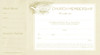 Membership Certificates - Pad of 25 (Tear-Out 8" x 6")