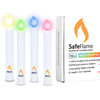Multi-Color Select - SafeFlame LED Battery Candle - Switch On-Off (Pack of 10)