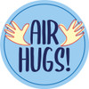 Handheld Sign Foam Boards - Air Hugs - 24" x 24" Circle