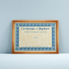 Certificate - Baptism - 10" x  8" -  Parchment