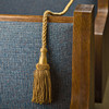 8' Blue Weighted Pew Ropes - 5" Tassels (Rayon and Cotton)