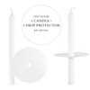 Candlelight Service Set of 250 Emkay Vigil Candles 5" x 1/2" and Paper Drip Protectors