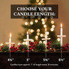 Candlelight Service Set of 250 Emkay Vigil Candles 5" x 1/2" and Plastic Disc Drip Protectors