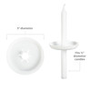 Candlelight Service Set of 1000 Vigil Candles 5.75" x 1/2" and Plastic Disc Drip Protectors