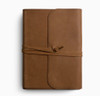 ESV Journaling Bible, Interleaved Edition (Natural Leather, Brown, Flap with Strap) - Case of 6