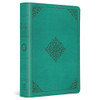 ESV Value Large Print Compact Bible (TruTone, Teal, Ornament Design) - Case of 28