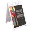 Welcome To Our Church Calvary Style - Deluxe A-Frame Sandwich Board Street Signs (24"x36")