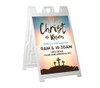 Street Sign with White Deluxe A-Frame - Calvary Sunrise - Season - 24" x 36"