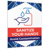 Foam Board Signs - Sanitize Your Hands - 22" x 28"