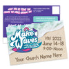 Custom VBS Postcards - Make Waves VBS - PCMWV003