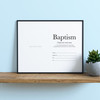 Printable Baptism Certificate - Baptism Definition - Digital Download