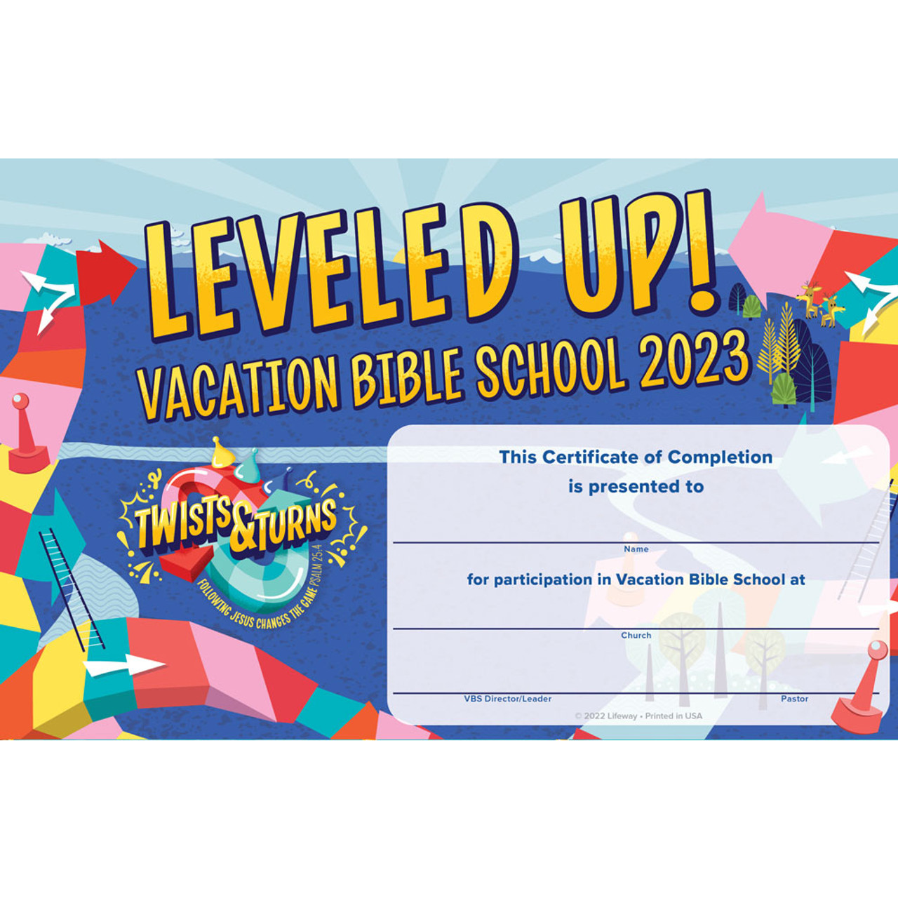 vacation bible school certificate templates