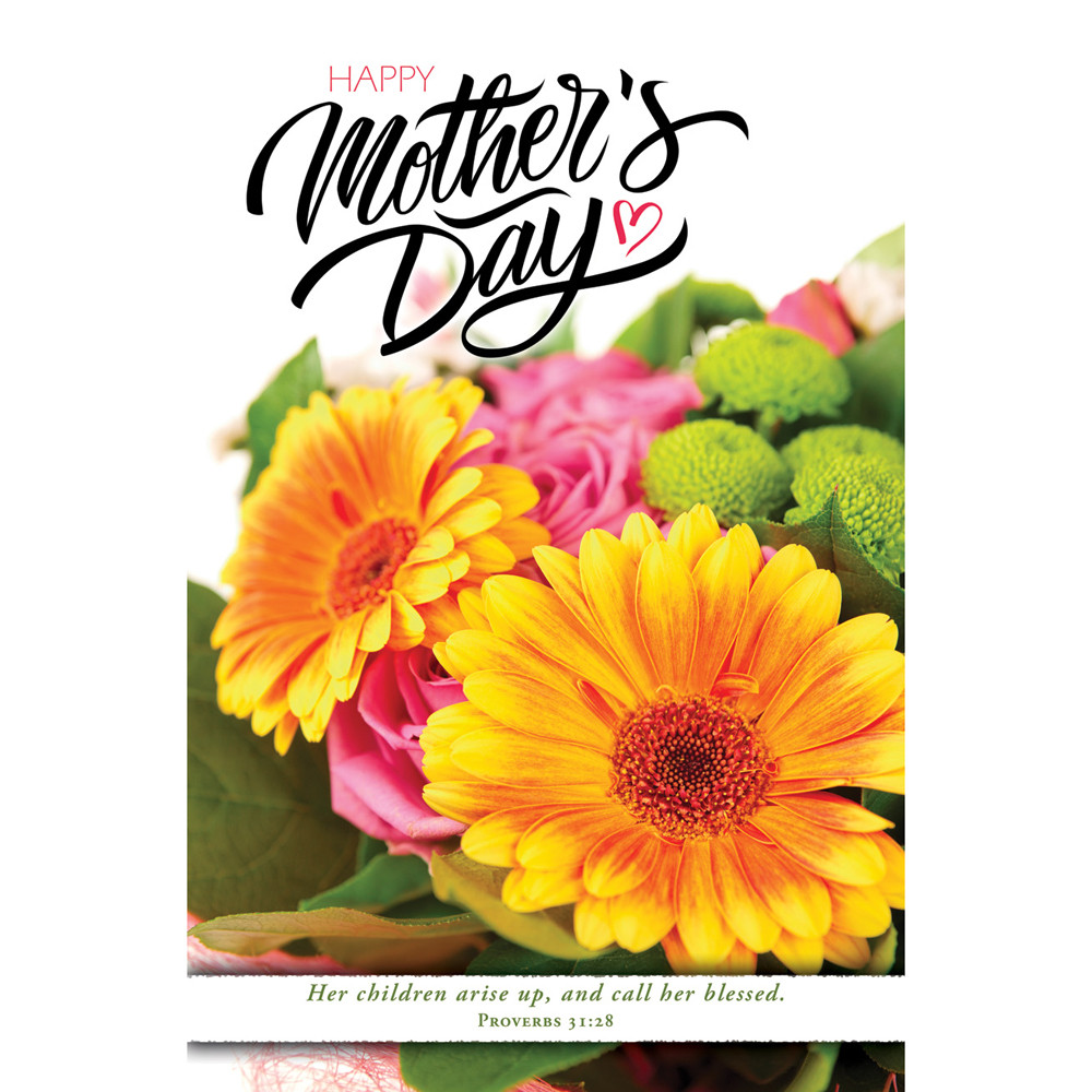 Church Bulletin - 11" - Mother's Day - Happy Mother's Day - Prov. 31:28 ...