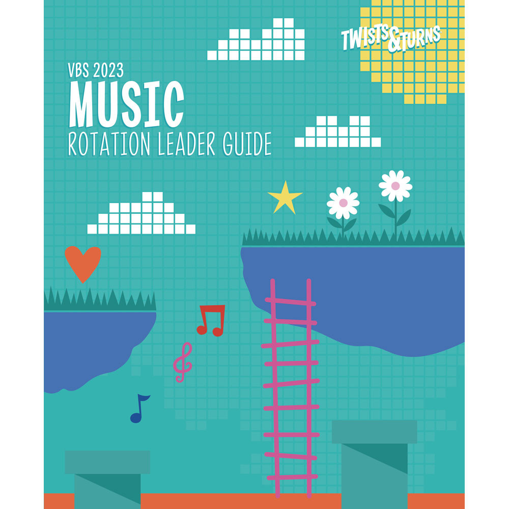 Music Rotation Leader Guide With DVD - Twists & Turns VBS 2023 by Lifeway