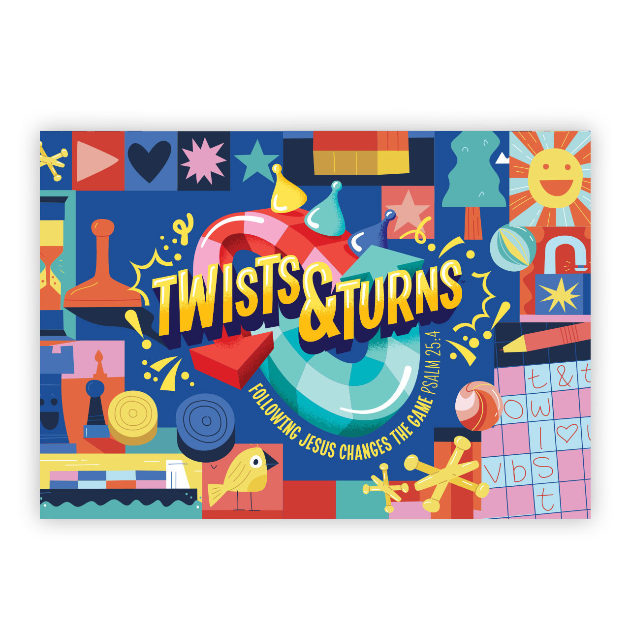 Supersized Backdrop - Twists & Turns VBS 2023 by Lifeway