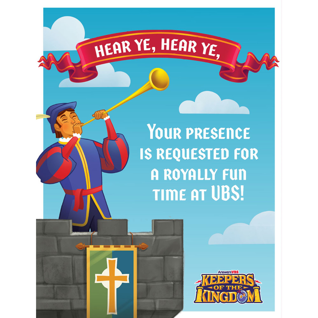 Postcard - You're invited - 4 per Page - Pack of 40 - Keepers of the  Kingdom VBS 2023