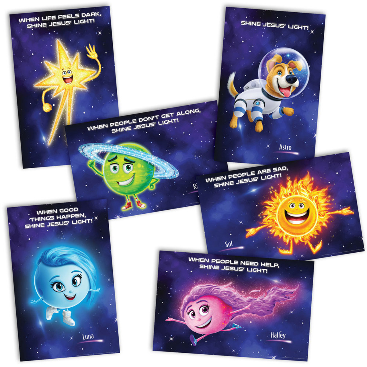 Bible Point Posters set of 6 34" x 22" Stellar VBS 2023 by Group