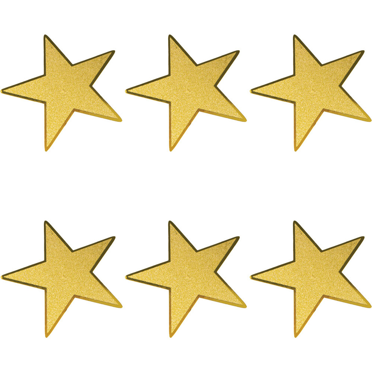 Glitter Stars - Gold - Pack of 6 - 5 - 12 - Stellar VBS 2023 by Group