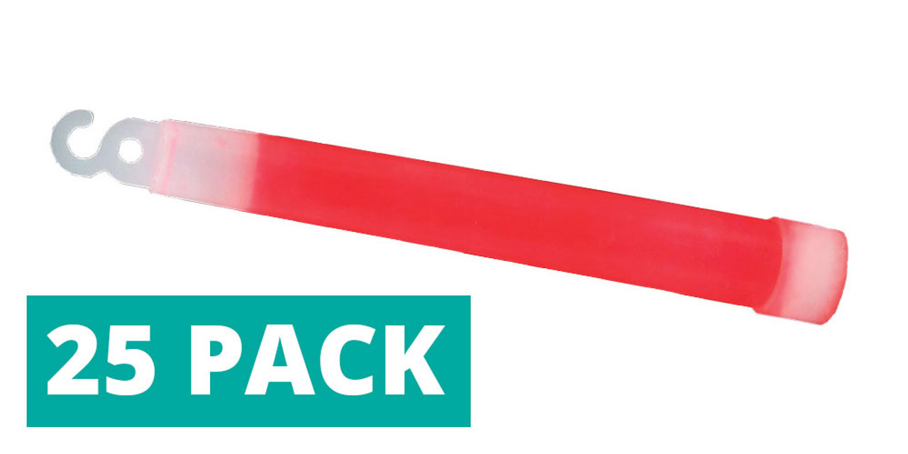 Glow Sticks Red (Pack of 25)