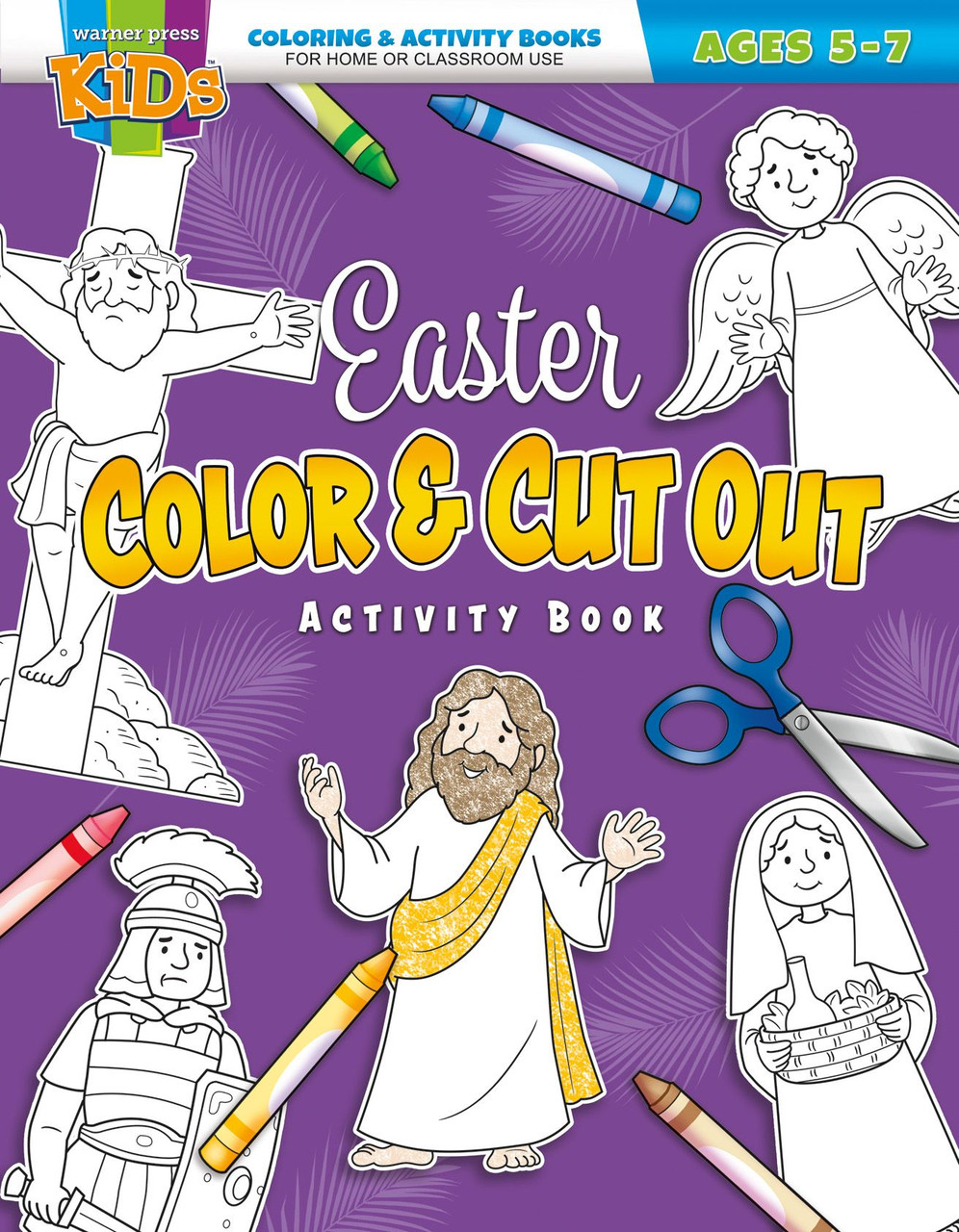 1 Pack Easter Coloring Tablecloth for Kids, He is Risen Easter