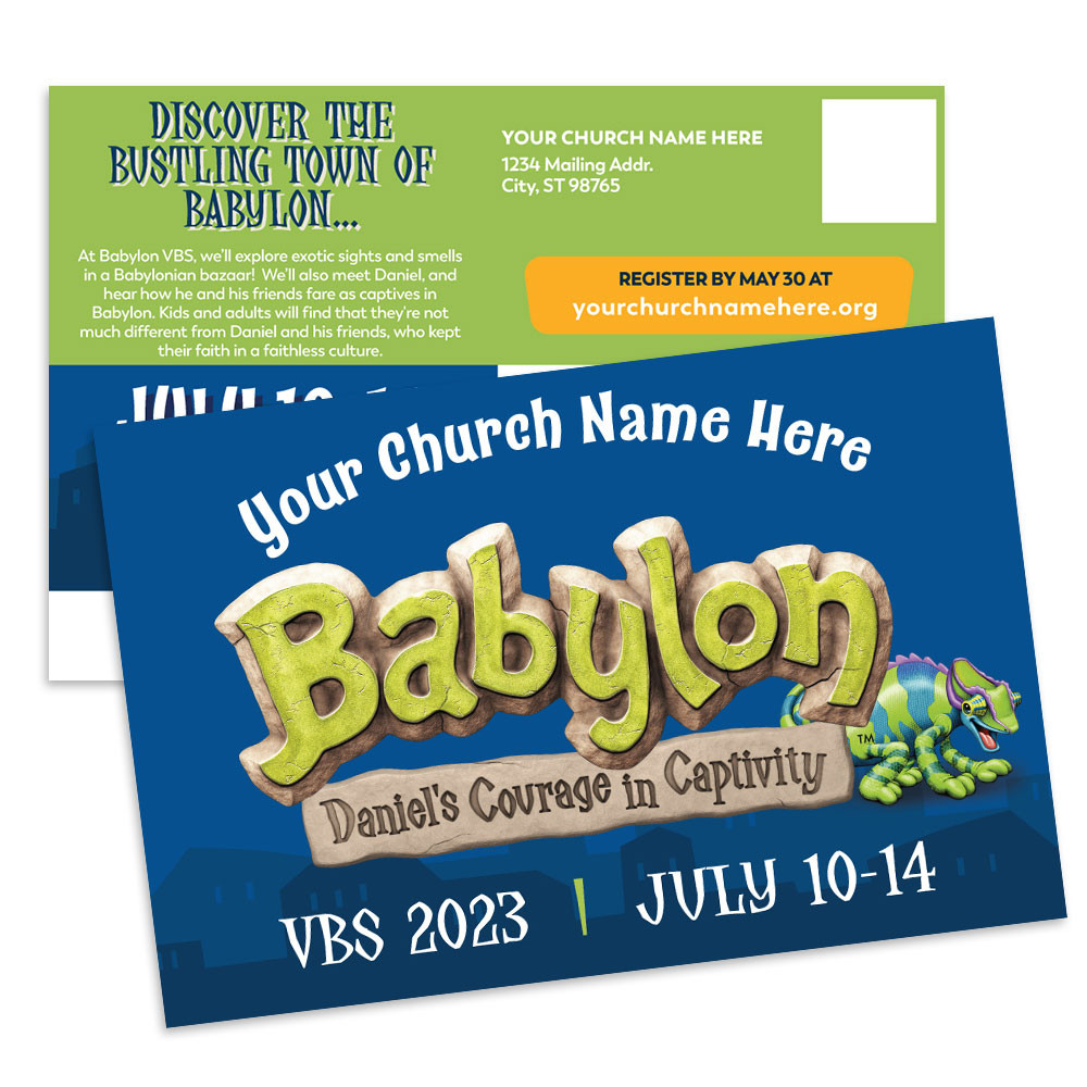 Custom VBS Postcards - Babylon VBS - PCBAL001