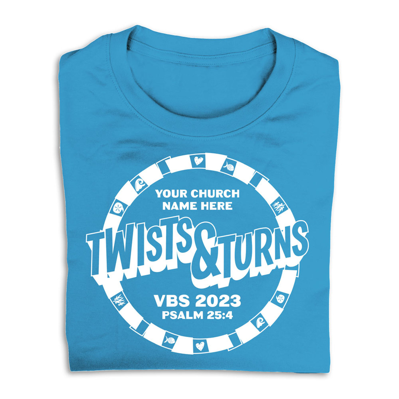 Theme T-Shirt - Youth L - Twists & Turns VBS 2023 by Lifeway