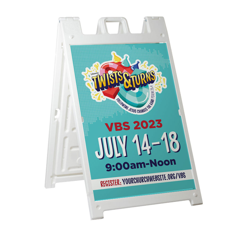 Deluxe A-Frame Sandwich Board Street Signs (24