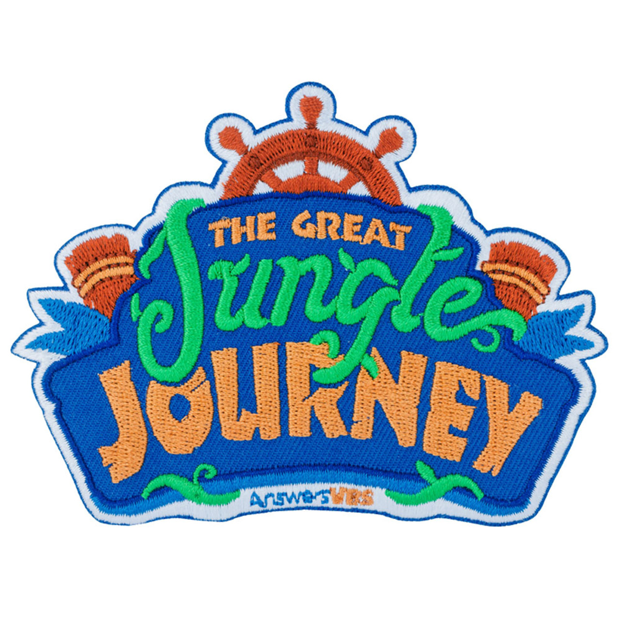 Ironon patch (Pack of 10) Jungle Journey Answers VBS 2024