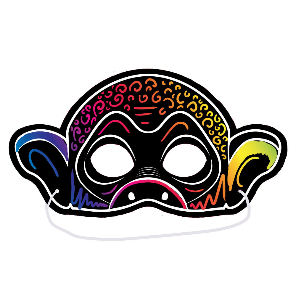 Scratch Art Mask Set (Pack of 10) - Jungle Journey Answers VBS