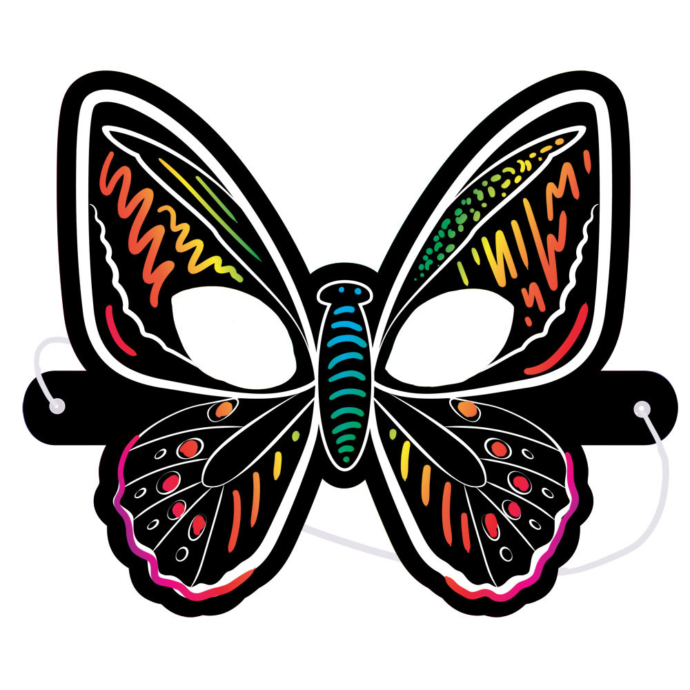 Scratch Art Mask Set (Pack of 10) - Jungle Journey Answers VBS