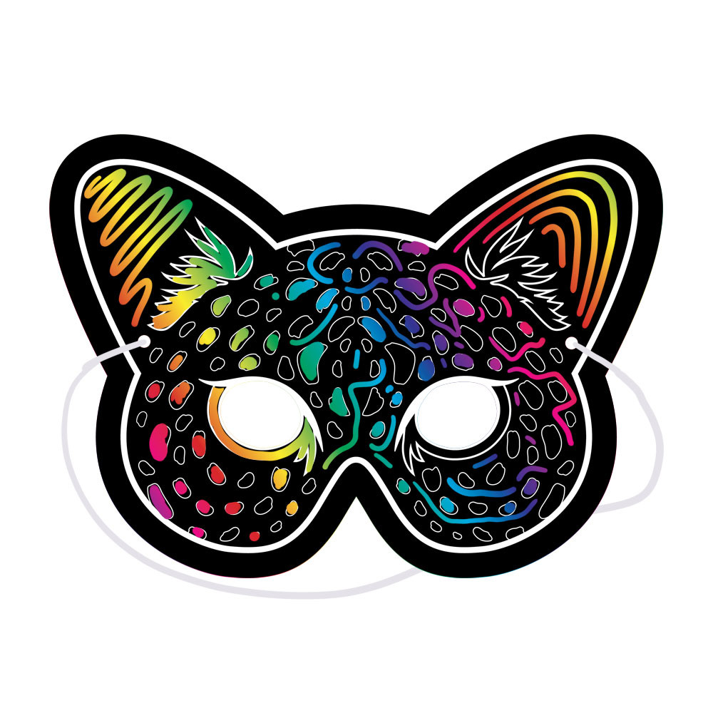 Scratch Art Mask Set (Pack of 10) - Jungle Journey Answers VBS